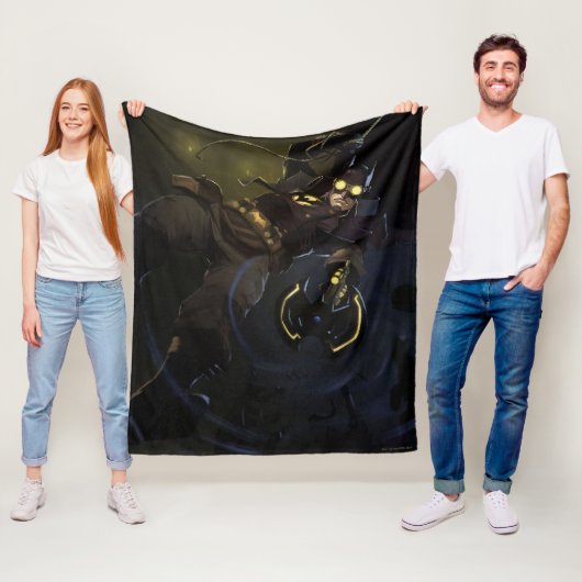 Unendliche Krisenleuchte Batman Illustration Fleecedecke (Beispiel)
