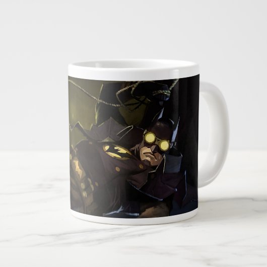Unendliche Krisenleuchte Batman Illustration Jumbo-Tasse (Vorderseite Rechts)