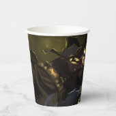 Unendliche Krisenleuchte Batman Illustration Pappbecher (Links)