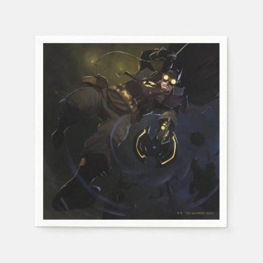 Unendliche Krisenleuchte Batman Illustration Serviette (Vorderseite)