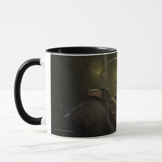 Unendliche Krisenleuchte Batman Illustration Tasse (Links)