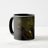 Unendliche Krisenleuchte Batman Illustration Tasse (Vorderseite Links)