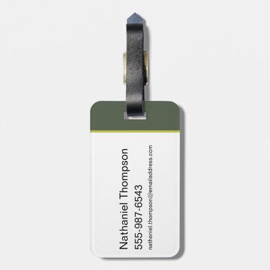 Unendliche Krisenvergiftung Ivy Illustration Gepäckanhänger (Rückseite vertikal)