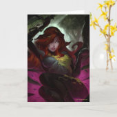 Unendliche Krisenvergiftung Ivy Illustration Karte (Gelbe Blume)