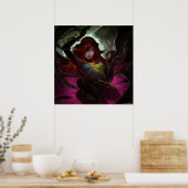 Unendliche Krisenvergiftung Ivy Illustration Poster (Küche)