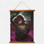 Unendliche Krisenvergiftung Ivy Illustration Wandteppich Mit Holzrahmen (Vorderseite)