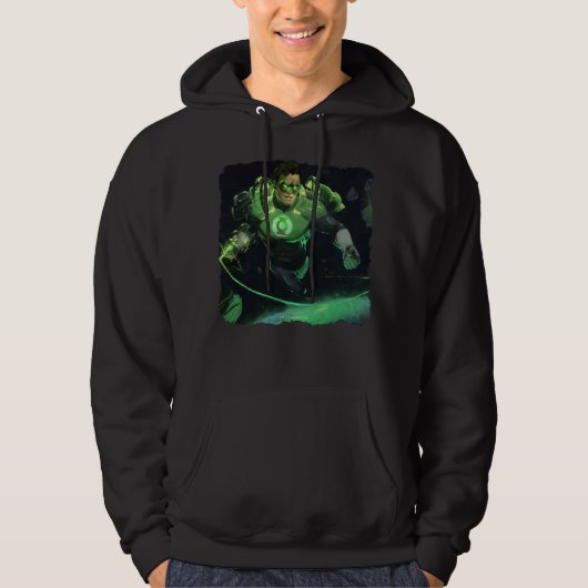 Unendliche Kritikkrise Grüne Laterne Illustration Hoodie (Vorderseite)