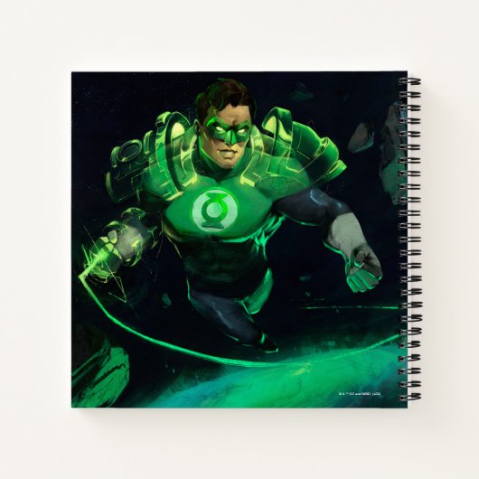 Unendliche Kritikkrise Grüne Laterne Illustration Notizblock (Rückseite)