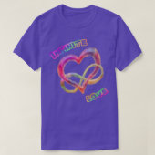 Unendliche Liebe 2 Unendliche Liebe Regenbogenfarb T-Shirt (Design vorne)