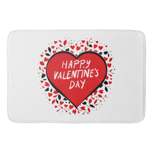 Unendliche Liebe am Valentinstag Badematte (Vorderseite)