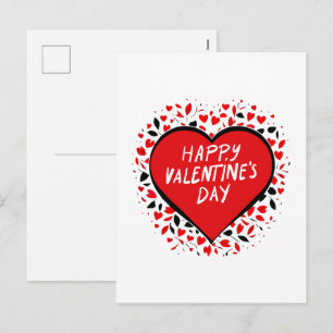 Unendliche Liebe am Valentinstag Feiertagspostkarte