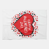 Unendliche Liebe am Valentinstag Geschirrtuch (Horizontal)