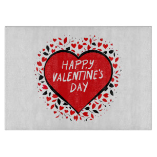 Unendliche Liebe am Valentinstag Schneidebrett