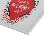 Unendliche Liebe am Valentinstag Schneidebrett (Ecke)