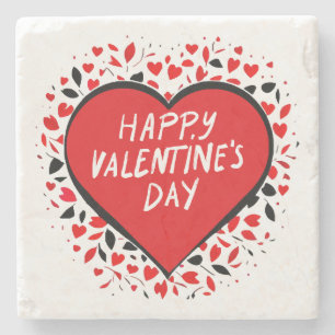 Unendliche Liebe am Valentinstag Steinuntersetzer