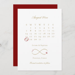 Unendliche Liebe Doppelglückskalender Hochzeit Save The Date