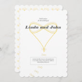 Unendliche Liebe Einladung zur Hochzeit (Vorne/Hinten)