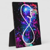 Unendliche LIEBE farbenfroh und lustig Fotoplatte (Seite)