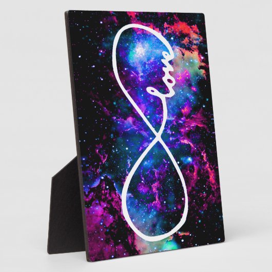 Unendliche LIEBE farbenfroh und lustig Fotoplatte (Seite)