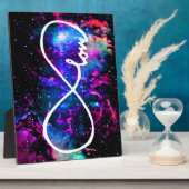 Unendliche LIEBE farbenfroh und lustig Fotoplatte (Seite)