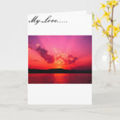 Unendliche Liebe Karte (Gelbe Blume)