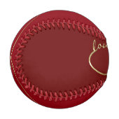 Unendliche Liebe Lemniscate Gold + Ihr Backgr. Baseball (Vorderseite Links)