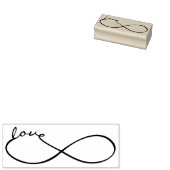 Unendliche Liebe Lemniscate schwarz + Ihr Backgr. Gummistempel (Stempel)