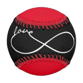 Unendliche Liebe Lemniscate weiß + Ihr Backgr. Baseball (Rückseite)