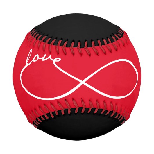 Unendliche Liebe Lemniscate weiß + Ihr Backgr. Baseball (Vorderseite)