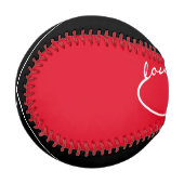 Unendliche Liebe Lemniscate weiß + Ihr Backgr. Baseball (Vorderseite Links)