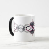 Unendliche Liebe Mandala Farbmorphing Tasse - Magi (Vorderseite Links)