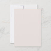 Unendliche Liebe Monogram Elegant White Wedding RSVP Karte (Rückseite)