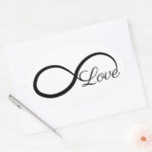 Unendliche Liebe Ovaler Aufkleber (Umschlag)
