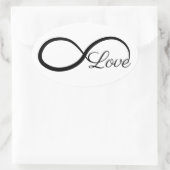 Unendliche Liebe Ovaler Aufkleber (Tasche)