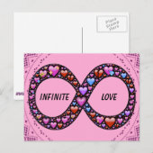 Unendliche Liebe Postkarte (Vorne/Hinten)