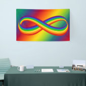 Unendliche Liebe Symbol Rainbow Cool Unendlichkeit Banner (Messeveranstaltung)