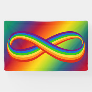 Unendliche Liebe Symbol Rainbow Cool Unendlichkeit Banner
