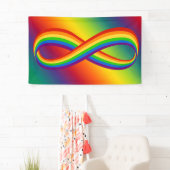 Unendliche Liebe Symbol Rainbow Cool Unendlichkeit Banner (Insitu)
