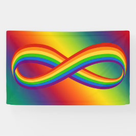 Unendliche Liebe Symbol Rainbow Cool Unendlichkeit Banner
