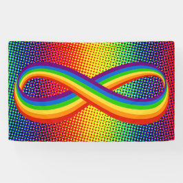 Unendliche Liebe Symbol Rainbow Cool Unendlichkeit Banner