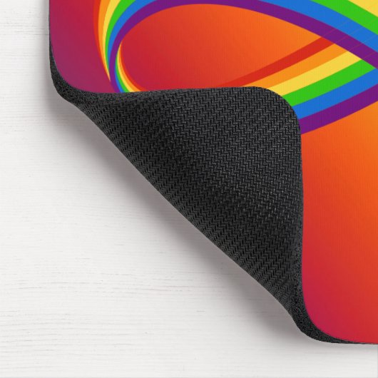 Unendliche Liebe Symbol Rainbow Cool Unendlichkeit Mousepad (Ecke)