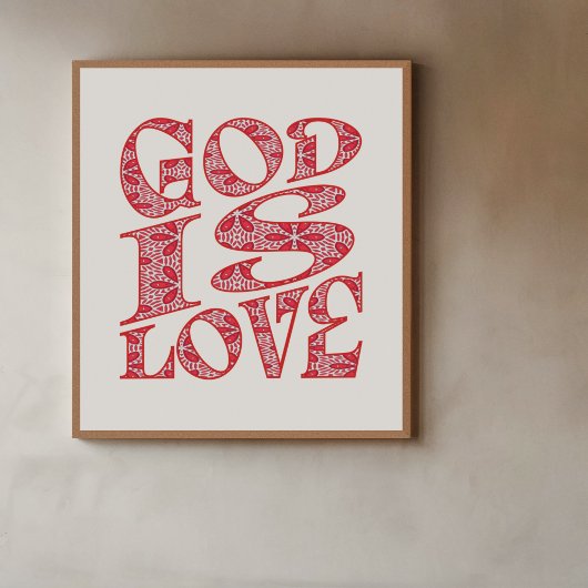 Unendliche Liebe Typografie Poster