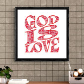 Unendliche Liebe Typografie Poster