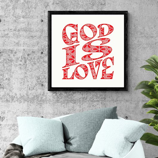 Unendliche Liebe Typografie Poster