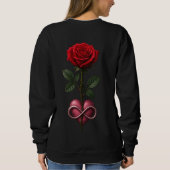 Unendliche Liebesrose Sweatshirt (Rückseite)