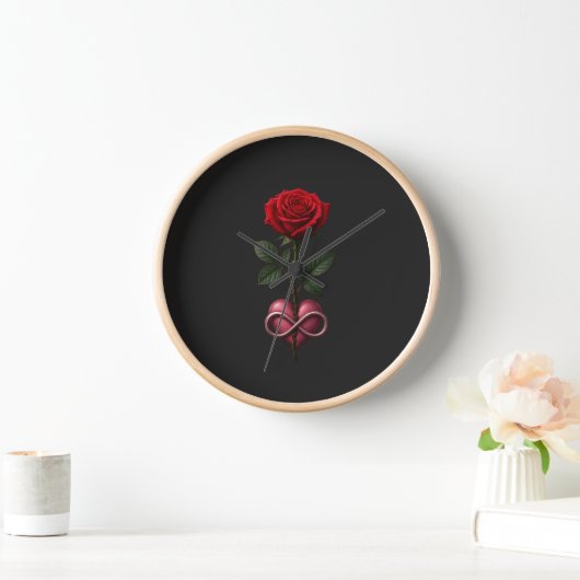Unendliche Liebesrose Uhr (Zuhause)