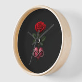 Unendliche Liebesrose Uhr (Winkel)