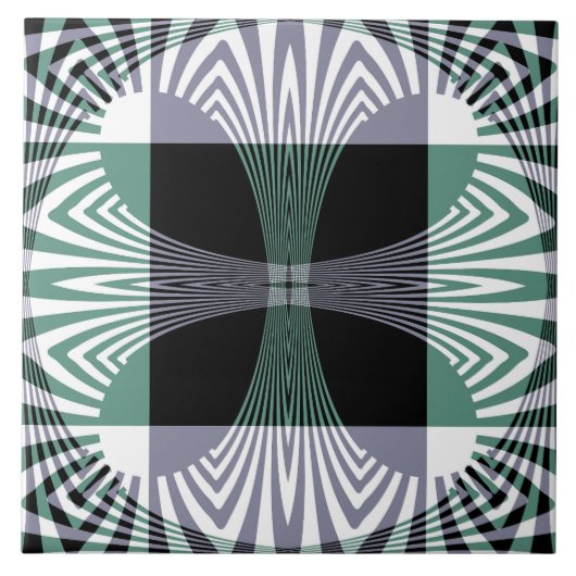 Unendliche Mirage aus Vierblättrigem Glas Shine Ma Fliese (Vorderseite)