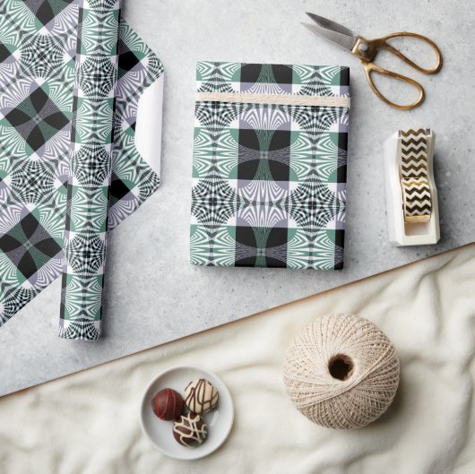 Unendliche Mirage aus Vierblättrigem Glas Shine Ma Geschenkpapier (Kunsthandwerk)