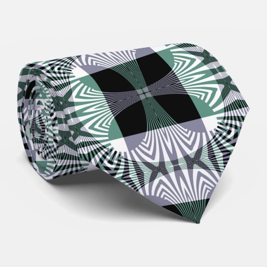 Unendliche Mirage aus Vierblättrigem Glas Shine Ma Krawatte (Gerollt)